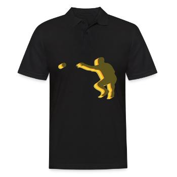 Boule Boulekugeln Pétanque Rétro Boccia - Polo Homme - noir - Devant - Kai (181cm)