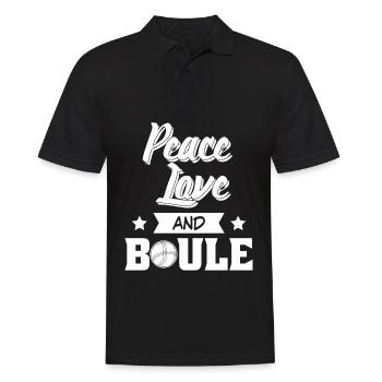 Boule Boulekugeln Petanque Witz Boccia - Men's Polo Shirt - black - Front - Kai (181cm)