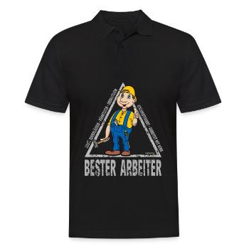 Best Worker - Men's Polo Shirt - black - Front - Kai (181cm)