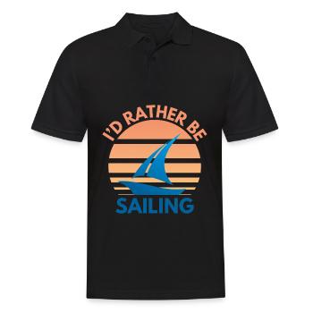 Voile Dicton Sailor Sailing Design - Polo Homme - noir - Devant - Kai (181cm)