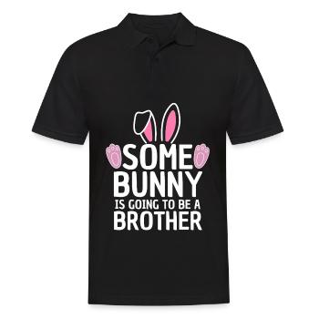 Funny Easter Baby Sibling Design - Men's Polo Shirt - black - Front - Kai (181cm)