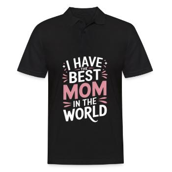 Fête des mères Maman Chère maman maman disant - Polo Homme - noir - Devant - Kai (181cm)
