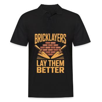 Funny Mason Saying Building Humor - Men's Polo Shirt - black - Front - Kai (181cm)