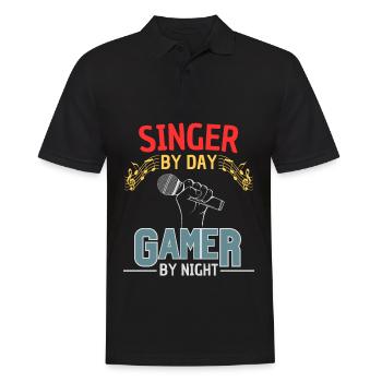 Zocker & Sänger Gaming Gesangverein - Polo Homme - noir - Devant - Kai (181cm)