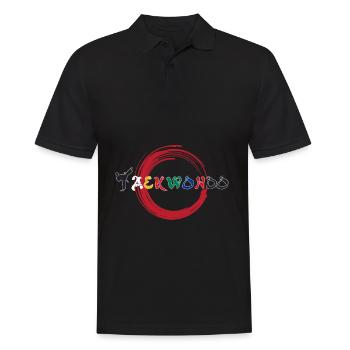 Lustiges Taekwondo-Shirt Geschenk für Kampfkunstliebhaber - Männer Poloshirt - Schwarz - Vorne - Kai (181cm)