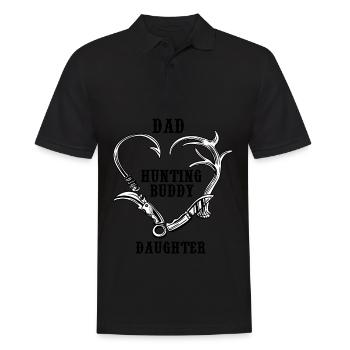 Vatitochterjagdhemdkumpel für Lebenhemd - Männer Poloshirt - Schwarz - Vorne - Kai (181cm)