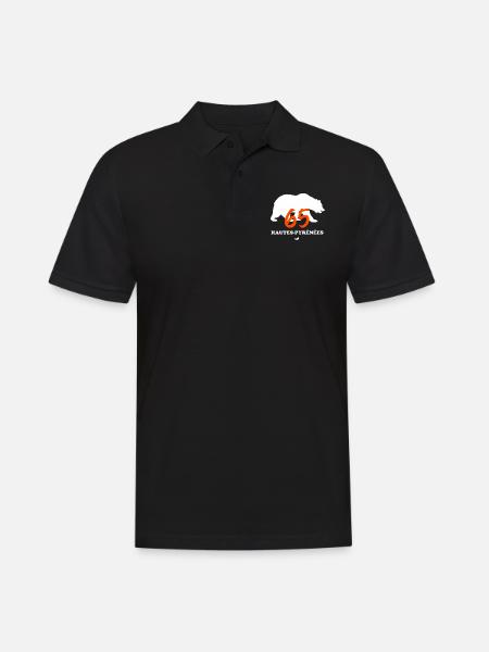L'ours des Hautes-Pyrénées... - Polo Homme - noir