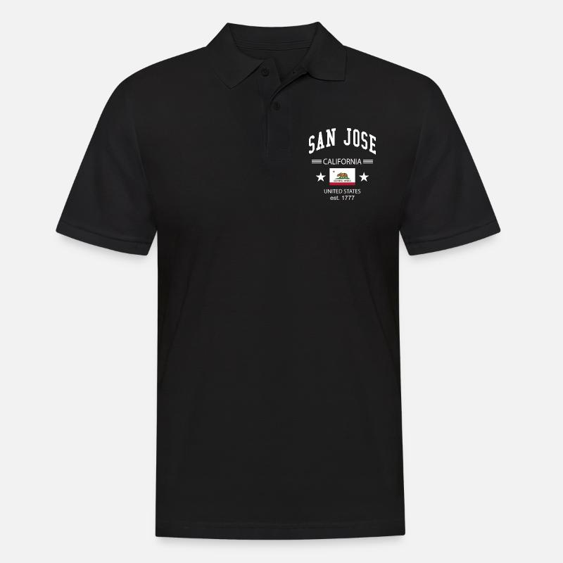 San Jose - Männer Poloshirt - Schwarz