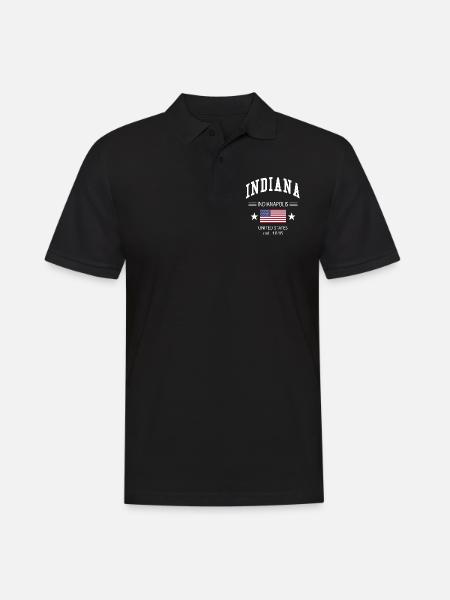 Indiana - Men's Polo Shirt - black