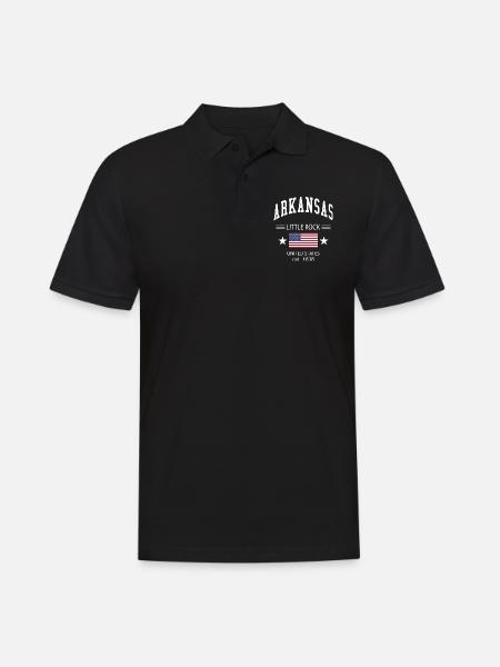 Arkansas - Men's Polo Shirt - black