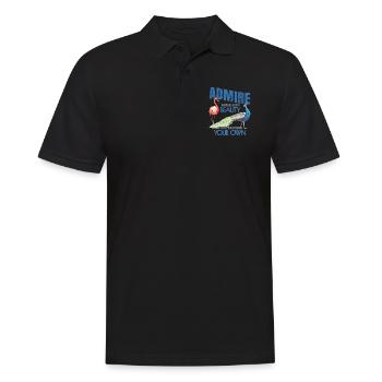 Vous pourrez admirer quelqu'un d'autre beauté ➢ Flamingo Peacock - Polo Homme - noir - Devant - Kai (181cm)