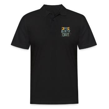 Anniversaire - Polo Homme - noir - Devant - Kai (181cm)