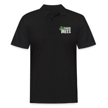 I Hug Trees - Leaves Earth Protection Tree Nature - Polo Homme - noir - Devant - Kai (181cm)