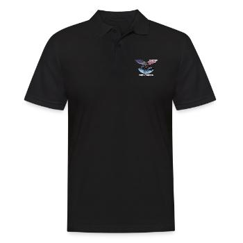 Cadeau de soldat Sniper Navy Seals - Polo Homme - noir - Devant - Kai (181cm)