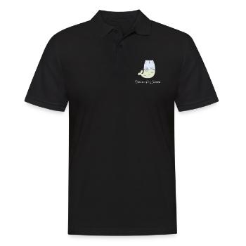 Chat de sirène - Polo Homme - noir - Devant - Kai (181cm)