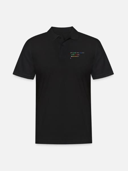 If Sad Be Awesome Coding Programming Nerd Gift - Männer Poloshirt - Schwarz