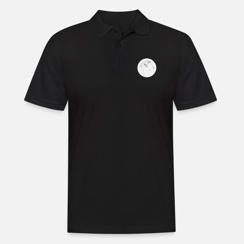 Golang Gopher Programmer T-Shirt - Men's Polo Shirt - black