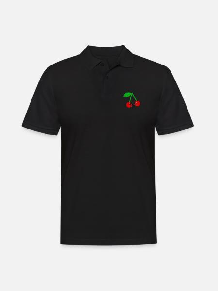 Sweet cherries - Men's Polo Shirt - black