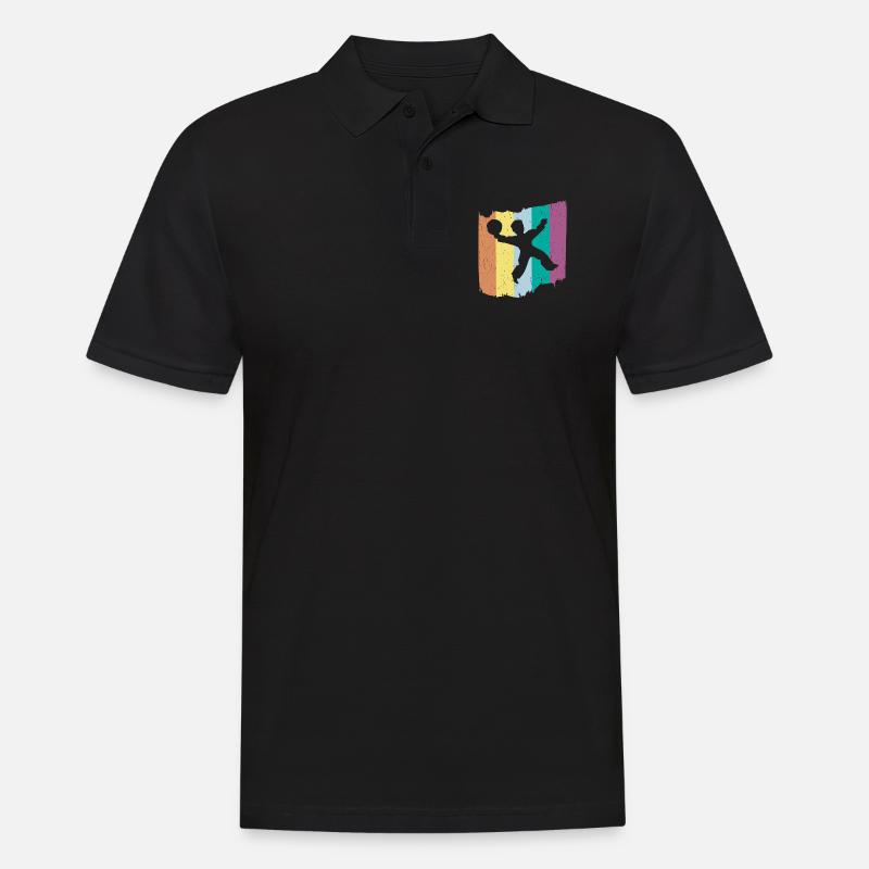 Handball - Männer Poloshirt - Schwarz