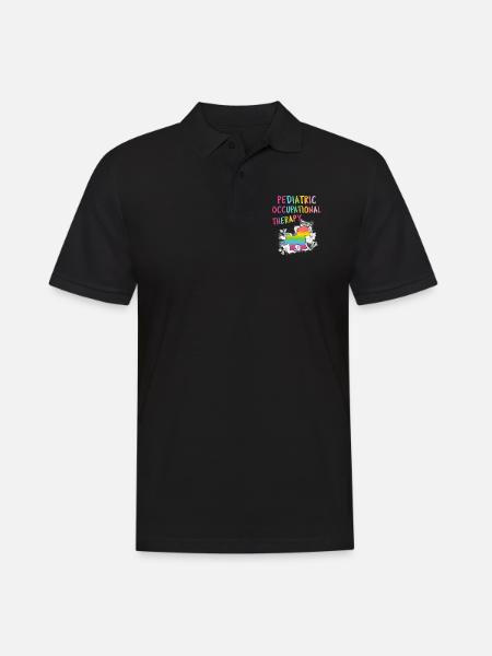Pediatric Occupational Therapy OT - Men's Polo Shirt - black