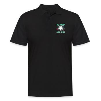 K-Pop Popmusik Korea Koreanisch Band Geschenk - Männer Poloshirt - Schwarz - Vorne - Kai (181cm)