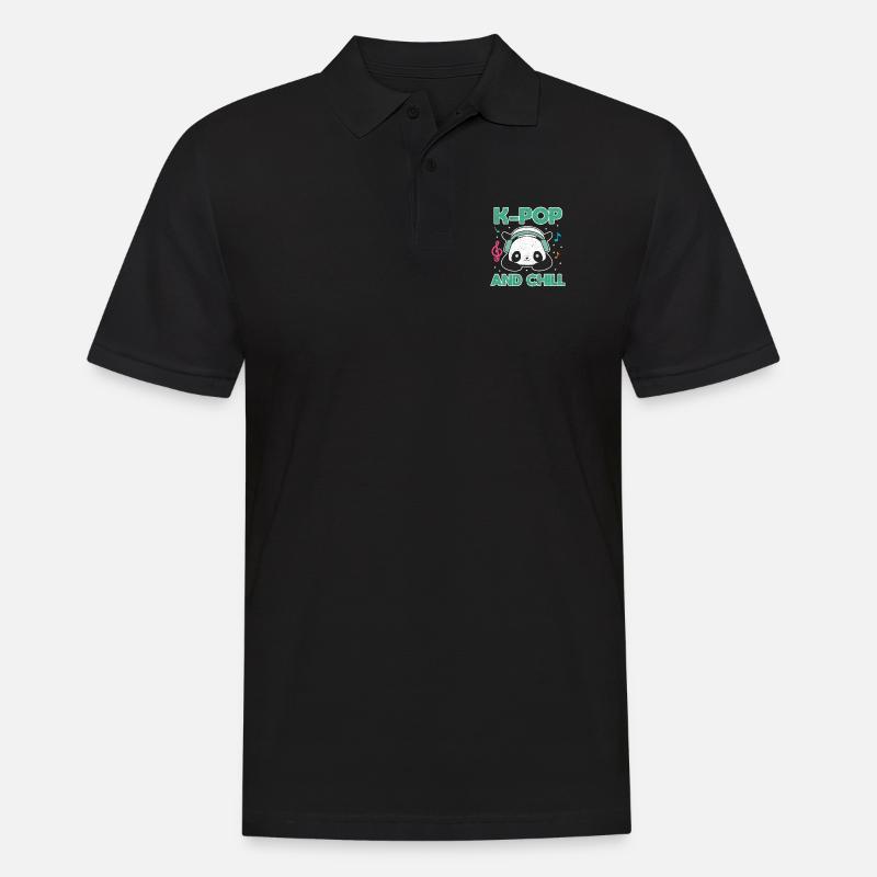 K-Pop - Männer Poloshirt - Schwarz