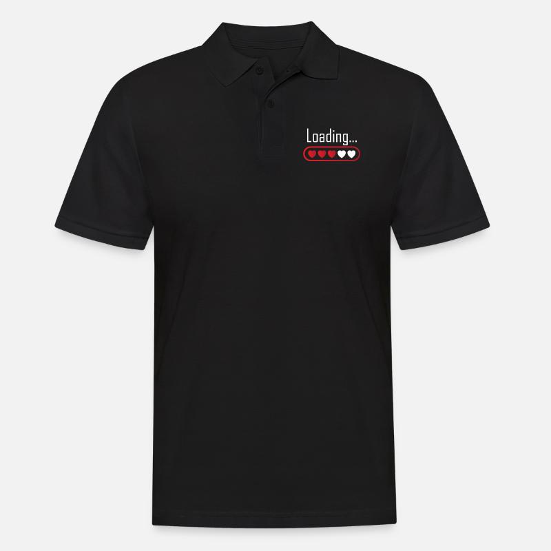 Loading - Männer Poloshirt - Schwarz