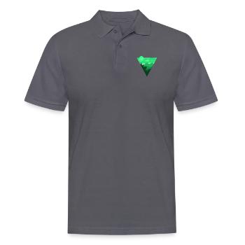 Camping Shirt I Outdoor Nature Travel Backpacker - Men's Polo Shirt - charcoal grey - Front - Nico (186cm)