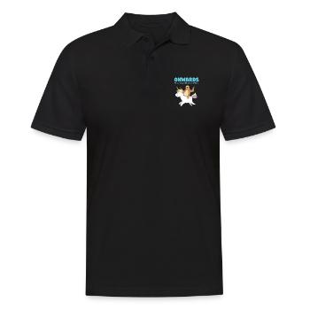 Cadeau pour enfants licorne paresseux Licorne - Polo Homme - noir - Devant - Kai (181cm)