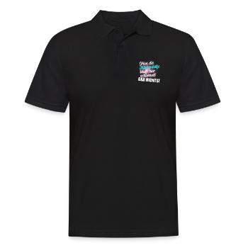 Küchenhilfe Beikoch Gastro Küche Geschenk Idee - Männer Poloshirt - Schwarz - Vorne - Kai (181cm)