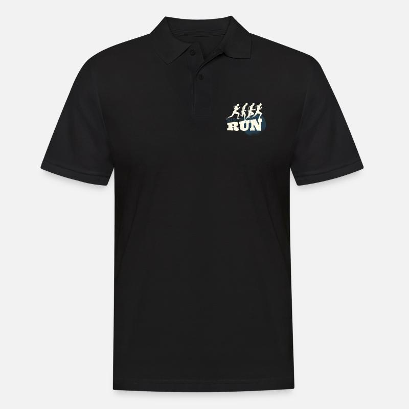 Course de course - Polo Homme - noir