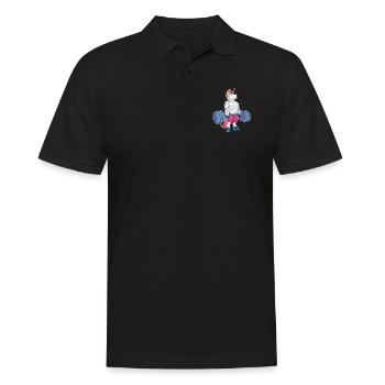 Deadlift Unicorn Fitness Cadeau de Licorne - Polo Homme - noir - Devant - Kai (181cm)