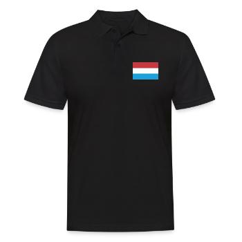Flag Luxembourg Flag Luxembourg - Men's Polo Shirt - black - Front - Kai (181cm)