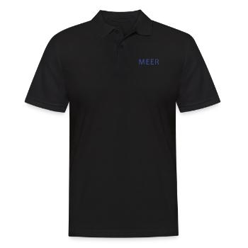 SEA - Men's Polo Shirt - black - Front - Kai (181cm)