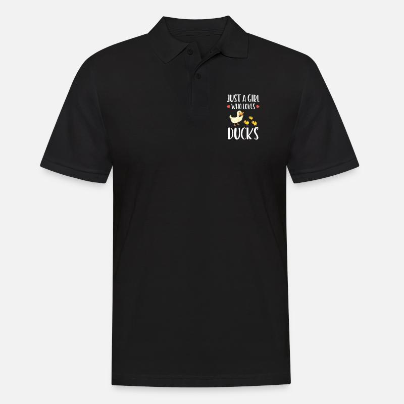 Les canards aiment - Polo Homme - noir