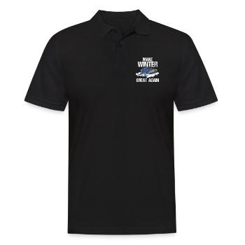 Make Winter Great Again Snowmobil Snowmobile Cold - Men's Polo Shirt - black - Front - Kai (181cm)