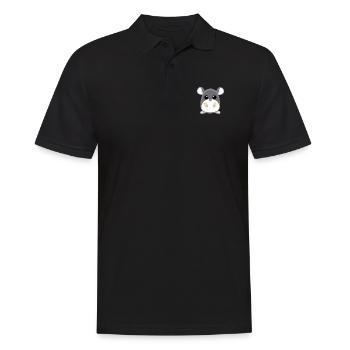 Doux Chinchilla - Polo Homme - noir - Devant - Kai (181cm)
