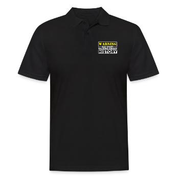 Historiker Geschichte - Männer Poloshirt - Schwarz - Vorne - Kai (181cm)
