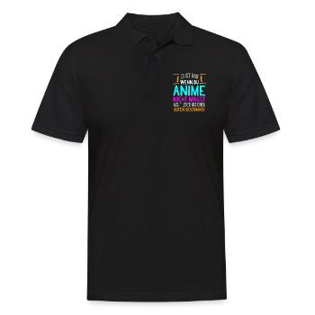Anime Manga Japan - Männer Poloshirt - Schwarz - Vorne - Kai (181cm)