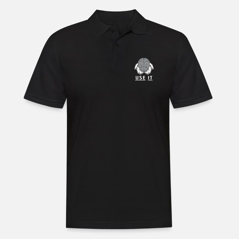 Use it - Männer Poloshirt - Schwarz