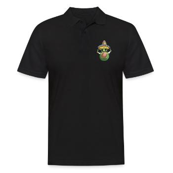 Mexican Avocado With A Sombrero T-Shirt Gift For E - Men's Polo Shirt - black - Front - Kai (181cm)