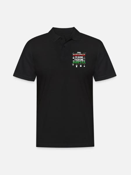 Burpee - Dieses Weihnachten im Geben Sie jedem Burpees - Männer Poloshirt - Schwarz