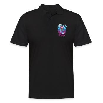 Sea Maid Squad - Männer Poloshirt - Schwarz - Vorne - Kai (181cm)