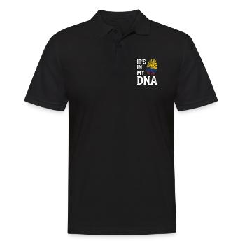 La Colombie c’est dans mon ADN cadeau colombien - Polo Homme - noir - Devant - Kai (181cm)