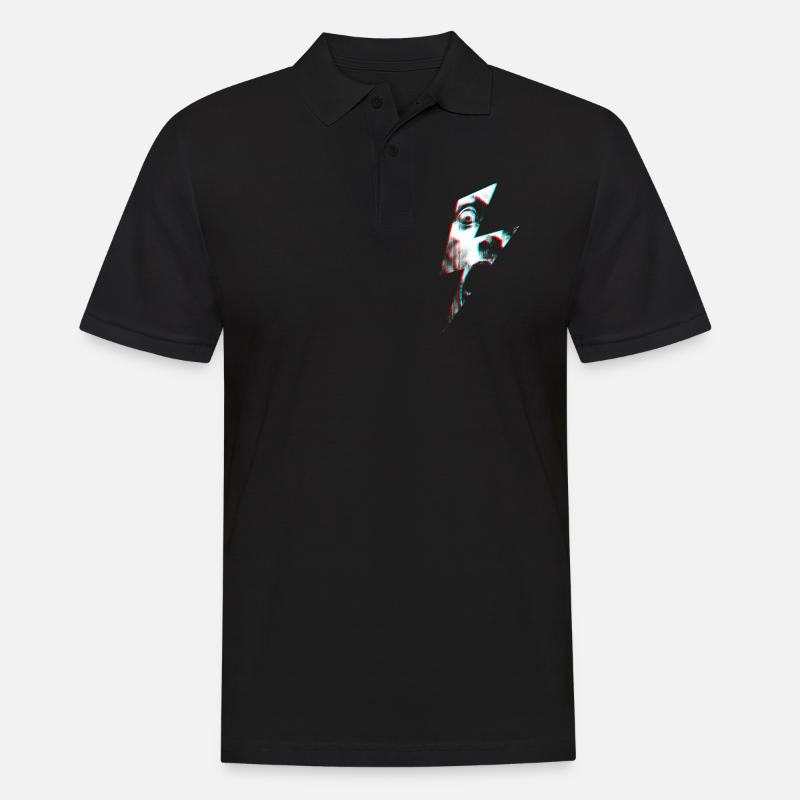Flashed Redshift - Men's Polo Shirt - black