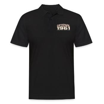 Vintage 1961 Limited Edition 1961 Anniversaire - Polo Homme - noir - Devant - Kai (181cm)
