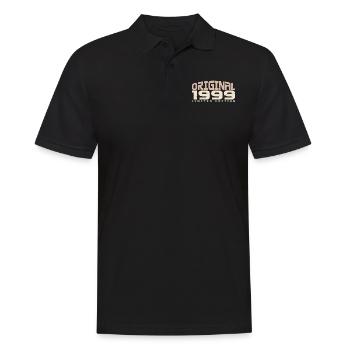 Jahrgang 1999 limitierte Auflage 1999 Geburtstag - Männer Poloshirt - Schwarz - Vorne - Kai (181cm)