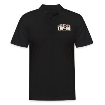 Jahrgang 1946 limitierte Auflage 1946 Geburtstag - Männer Poloshirt - Schwarz - Vorne - Kai (181cm)