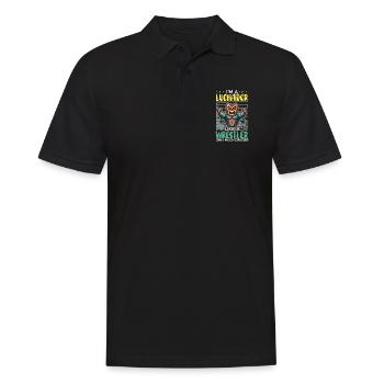 Lucha Libre Wrestler Mexican Wrestling Luchador - Men's Polo Shirt - black - Front - Kai (181cm)