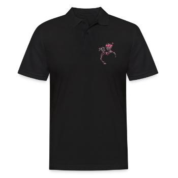 Partnerlook Mutter Tochter Familie Mama Tochter - Männer Poloshirt - Schwarz - Vorne - Kai (181cm)